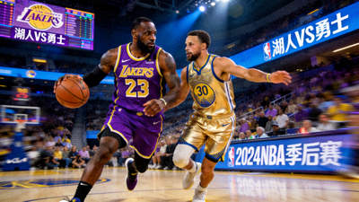 NBA季后赛湖人对阵勇士直播画面 - 詹姆斯和库里对决